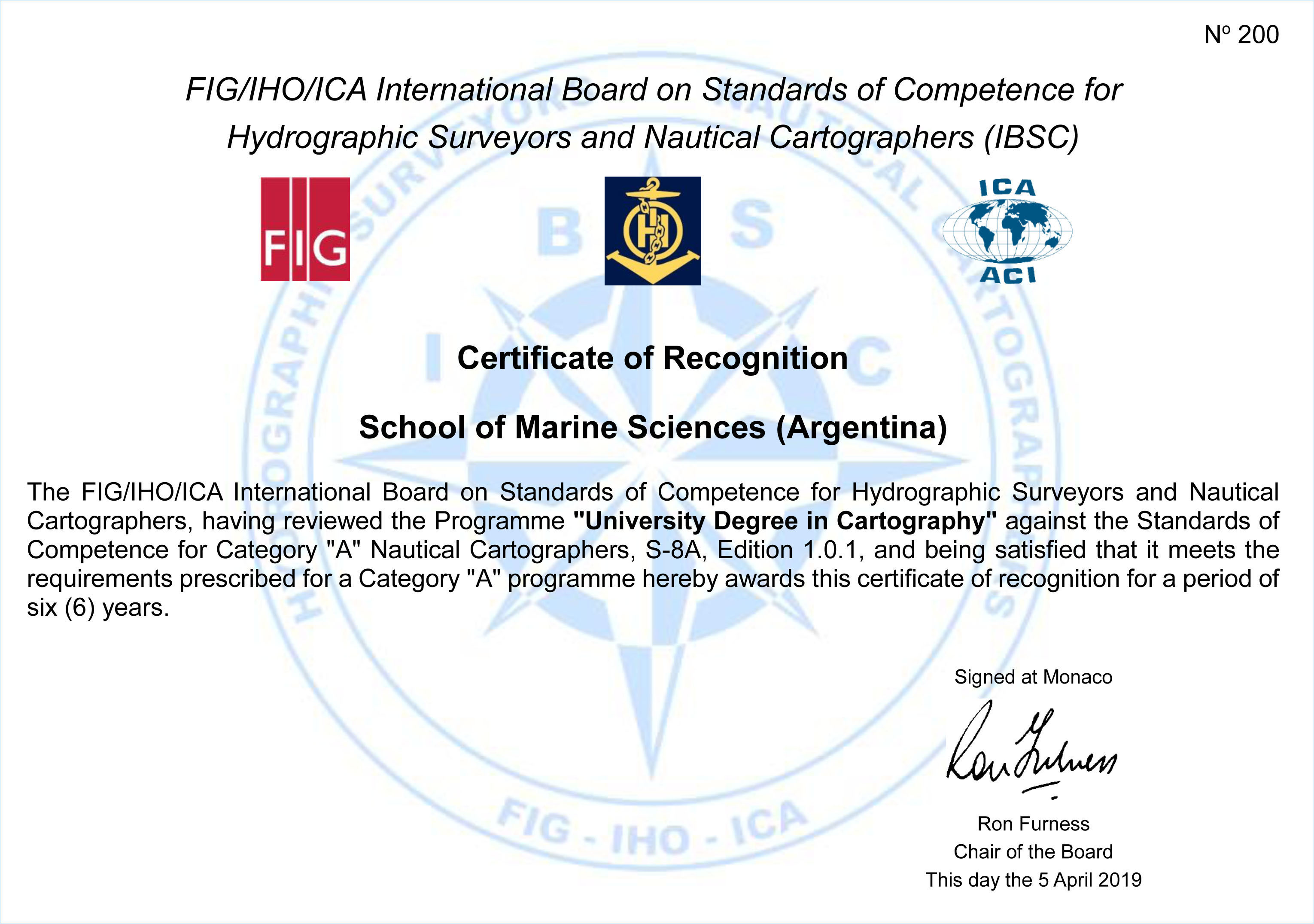 Diploma Reconocimiento Categoria A