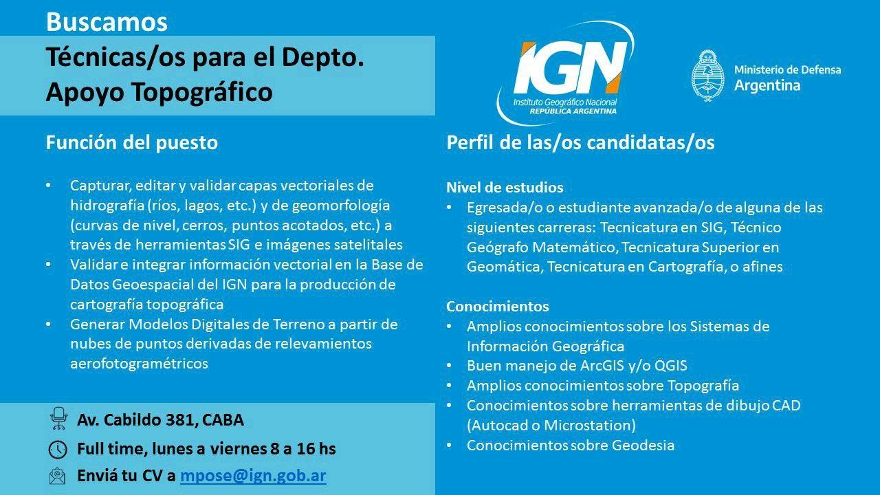 Informacion sobre busqueda de profesional