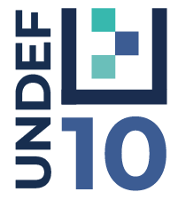 Logo 10mo aniversario de UNDEF